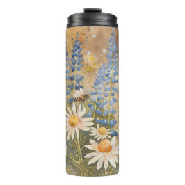Wildflower Bliss Geïsoleerde Tumbler met Bijen Thermosbeker