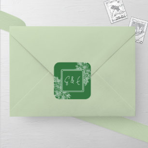 Wildflower Bloemen Lijst bruiloft Vierkante Sticker