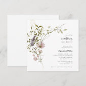 Wildflower Bloemen Meisje Baby shower Kaart (Voorkant / Achterkant)