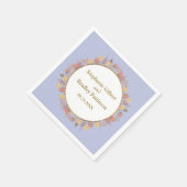 Wildflower Bloemen Modern Minimal Elegant Huwelijk Servet (Hoek)