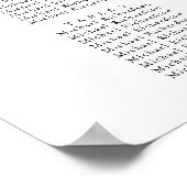 Wildflower bloementuin bruiloft 12 tafel zitplaats poster (Hoek)