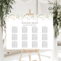Wildflower bloementuin bruiloft 12 tafel zitplaats