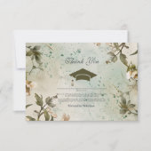 Wildflower Bloom Afstudeerfeest Bedankkaart (Voorkant)