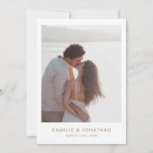 Wildflower Bloom foto bruiloft uitnodiging (Achterkant)