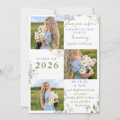 Wildflower Bloom Graduation Party Invitation (Dos)