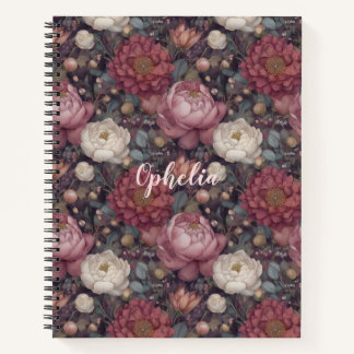 Wildflower Blush Pink Garden Personalized Notitieboek