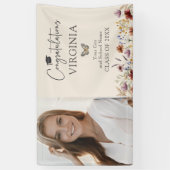 Wildflower Boheemse Afstuderen Banner (Verticaal)