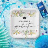 Wildflower Boho Afstudeerfeest Papieren Bordje (Feest)