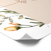 Wildflower Boho Baby in Bloom Baby shower Poster (Hoek)