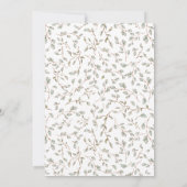 Wildflower Boho Baby shower Kaart (Achterkant)