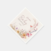 Wildflower Boho Baby shower Servet (Hoek)