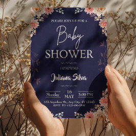Wildflower Boho Baby shower Uitnodiging