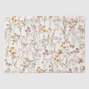 Wildflower Boho Bloom Garden Boho Tissuepapier