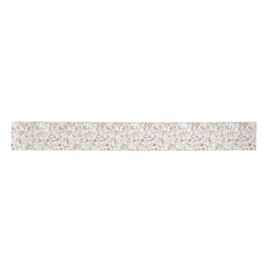 Wildflower Boho Bloom Garden White Lint (Voorkant)