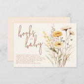 Wildflower Boho Boks voor Baby Informatiekaartje (Voorkant / Achterkant)
