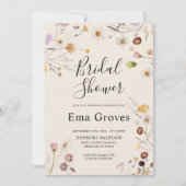 Wildflower Boho Bridal Shower Kaart (Voorkant)