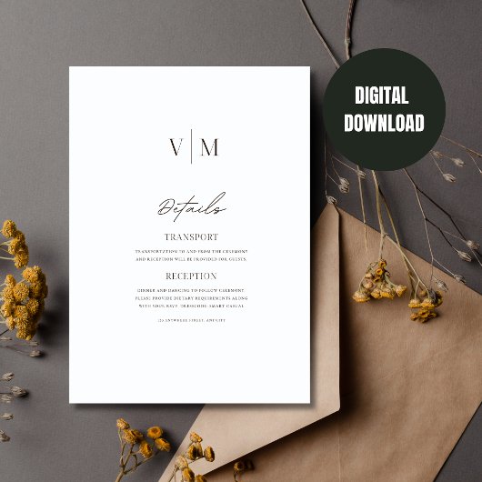 Wildflower Boho bruiloft, Boho bruiloft uitnodigin Kaart