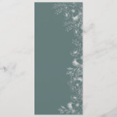 Wildflower Boho Bruiloft Menu (Achterkant)