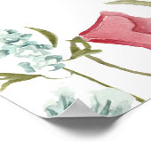 Wildflower Boho Bruiloftsontvangstbord Poster (Hoek)