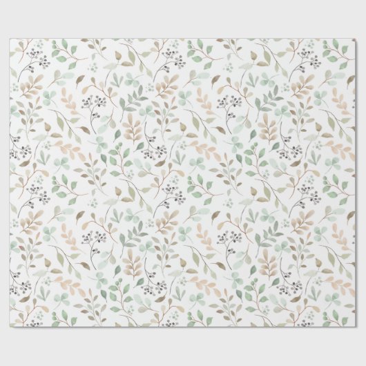 Wildflower Boho  Cadeaupapier (Vlak)
