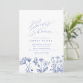 Wildflower Boho Chic Vrijgezellenfeest Kaart (Staand voorkant)