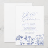 Wildflower Boho Chic Vrijgezellenfeest Kaart (Voorkant / Achterkant)