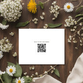 Wildflower Boho Fall Wedding Details Informatiekaartje