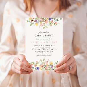 Wildflower Boho Field Geslachtsneutraal Baby showe Magneet