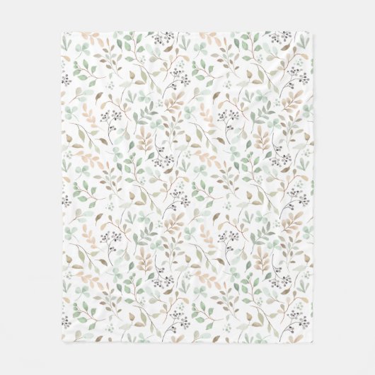 Wildflower Boho  Fleece Deken (Voorkant)