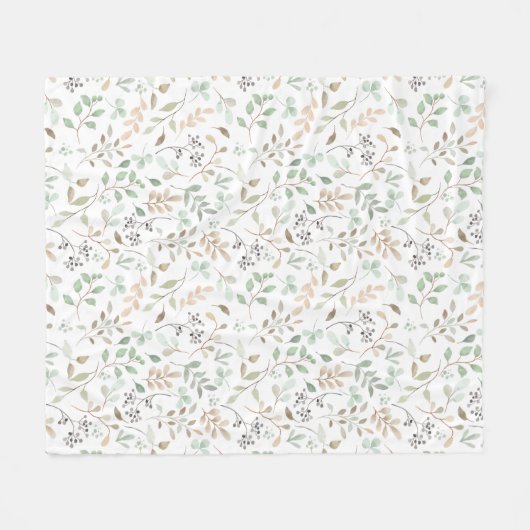 Wildflower Boho  Fleece Deken (Voorkant (Horizontaal))