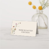 Wildflower Boho Food Buffet Kaarten (Voorkant)