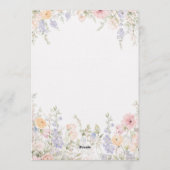 Wildflower Boho Garden Wedding Invitation (Dos)