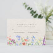 Wildflower Boho Garden Wedding RSVP (Debout devant)