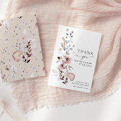 Wildflower boho minimalistisch modern Vrijgezellen Bedankkaart