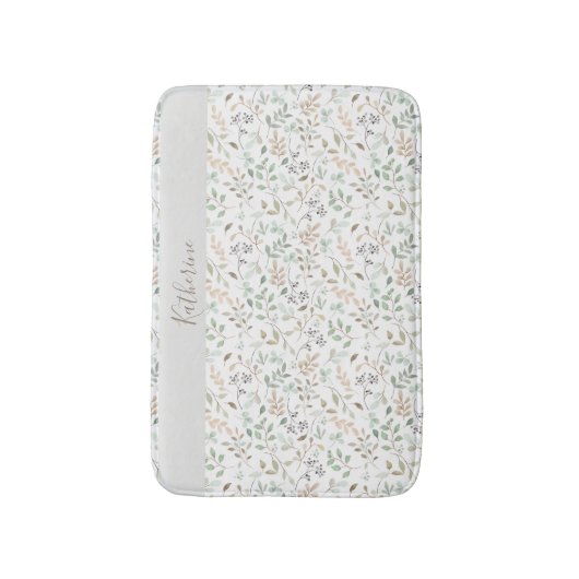   Wildflower Boho Personalized  Badmat (Voorkant Verticaal)