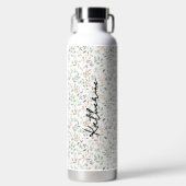 Wildflower Boho Personalized Waterfles (Voorkant)