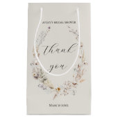 Wildflower Boho rustiek Elegant Vrijgezellenfeest Klein Cadeauzakje (Voorkant)