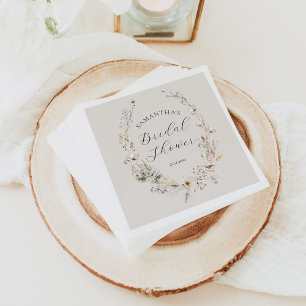 Wildflower Boho rustiek Elegant Vrijgezellenfeest Servet