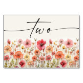 Wildflower Boho tafel Kaarten nummer twee (Voorkant)