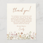 Wildflower Boho Vrijgezellenfeest bedankje (Voorkant)