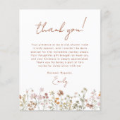 Wildflower Boho Vrijgezellenfeest bedankje (Voorkant)