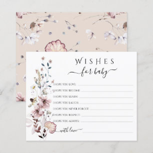Wildflower boho Wensen voor Baby Game