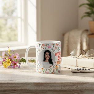 Wildflower Boho Werelds Beste Moeder Foto Moederda Koffiemok