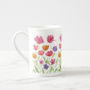 Wildflower Bone China Mok