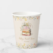 Wildflower Book Theme Vrijgezellenfeest Papieren Bekers (Achterkant)