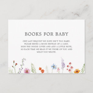  Wildflower Border Boeken voor Baby Informatiekaartje