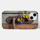 Wildflower bos op roestige deur handvat Case-Mate iPhone case (Achterkant (horizontaal))