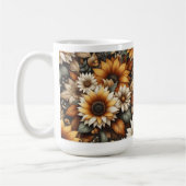 Wildflower Botanical Design 🌷 koffie mok 15oz (Links)