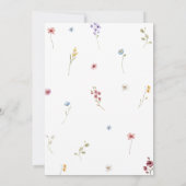 Wildflower Botanical Floral Wedding Invitation (Dos)