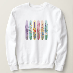 Wildflower Botanische Sweatshirt Waterverf Flora